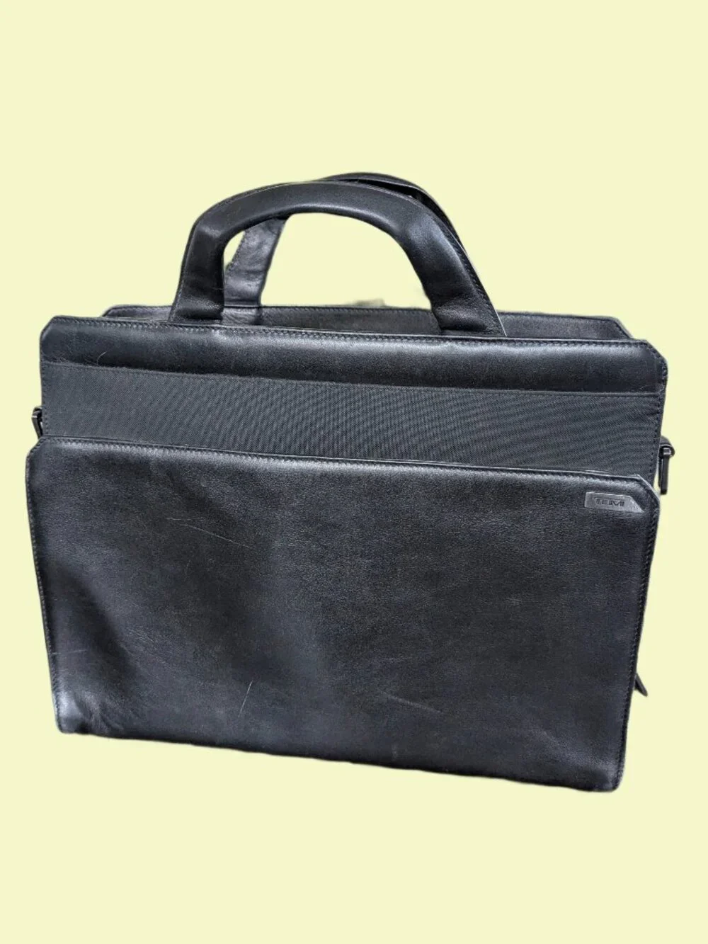 Tumi Leather & Nylon - Vintage Laptop Briefcase - Fits 10